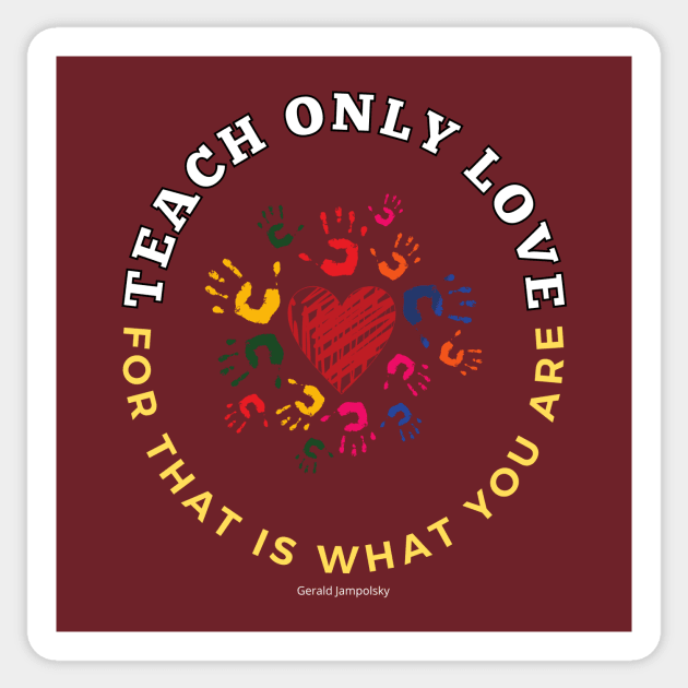 Teach Only Love Sticker by Samax